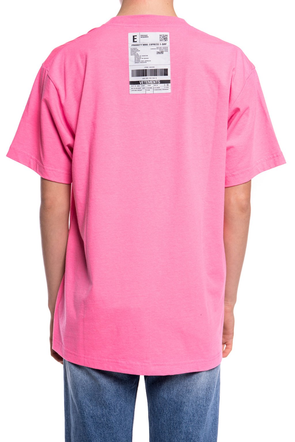 Vetements pink t sales shirt